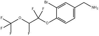 3-Bromo-4-[1,1,2-trifluoro-2-(trifluoromethoxy)ethoxy]benzylamine Struktur