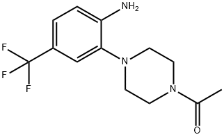 2-(4-Acetylpiperazin-1-yl)-4-(trifluoromethyl)aniline Struktur