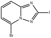 5-bromo-2-iodo-[1,2,4]triazolo[1,5-a]pyridine Struktur