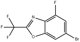 6-Bromo-4-fluoro-2-(trifluoromethyl)benzoxazole Struktur