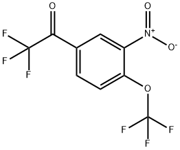 2,2,2-Trifluoro-3’-nitro-4’-(trifluoromethoxy)acetophenone Struktur