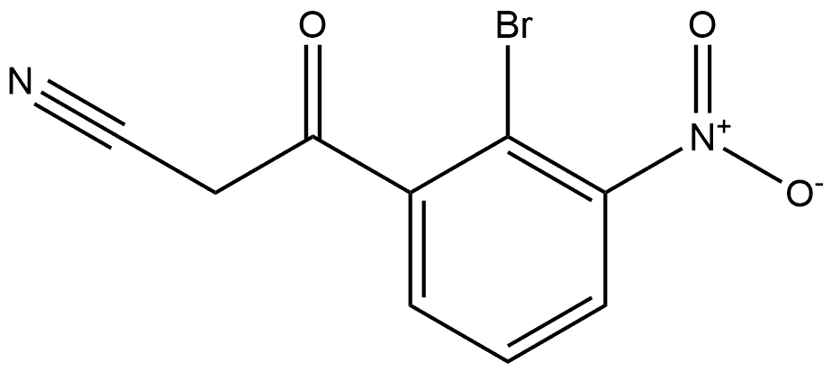 2-Bromo-3-nitrobenzoylacetonitrile Struktur