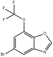 5-Bromo-7-(trifluoromethoxy)-1,3-benzoxazole Structure