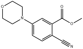 Methyl 5-morpholino-2-cyanobenzoate Struktur