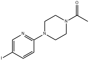 1-Acetyl-4-(5-Iodopyridin-2-yl)piperazine Struktur