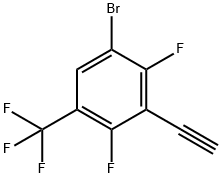 3-Bromo-2,6-difluoro-5-(trifluoromethyl)phenylacetylene Struktur