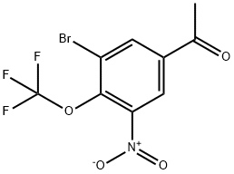 3’-Bromo-5’-nitro-4’-(trifluoromethoxy)acetophenone Struktur