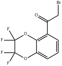 5-(Bromoacetyl)-2,2,3,3-tetrafluoro-1,4-benzodioxane Struktur