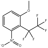 1-Methoxy-3-nitro-2-(pentafluoroethyl)benzene Struktur