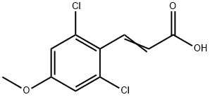 2,6-Dichloro-4-methoxycinnamic acid Struktur