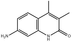 2(1H)-Quinolinone, 7-amino-3,4-dimethyl- Struktur