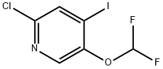 2-chloro-5-(difluoromethoxy)-4-iodopyridine Struktur