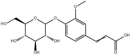 Ferulic acid 4-O-glucoside Struktur