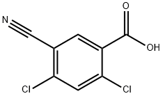 5-Cyano-2,4-dichlorobenzoic acid Struktur