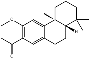 Ethanone, 1-[(4bS,8aS)-4b,5,6,7,8,8a,9,10-octahydro-3-methoxy-4b,8,8-trimethyl-2-phenanthrenyl]- Struktur