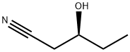 Pentanenitrile, 3-hydroxy-, (3S)- Struktur