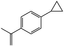 Benzene, 1-cyclopropyl-4-(1-methylethenyl)- Struktur