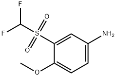 3-[(difluoromethyl)sulphonyl]-4-methoxyaniline Struktur