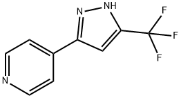 4-[5-(Trifluoromethyl)-1H-pyrazol-3-yl]pyridine Struktur