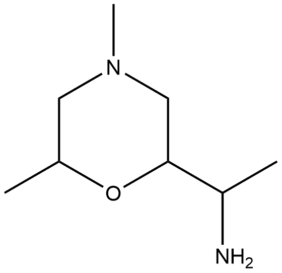 2-Morpholinemethanamine,α,4,6-trimethyl- Struktur