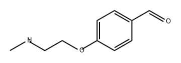 Benzaldehyde, 4-[2-(methylamino)ethoxy]- Struktur