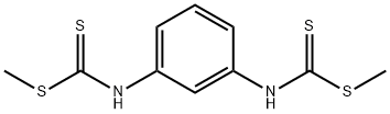 Carbamodithioic acid, 1,3-phenylenebis-, dimethyl ester (9CI) Struktur