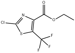 4-Thiazolecarboxylic acid, 2-chloro-5-(trifluoromethyl)-, ethyl ester Struktur