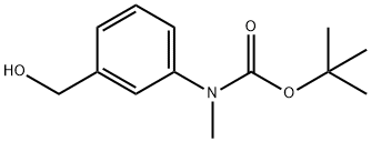 Carbamic acid, N-[3-(hydroxymethyl)phenyl]-N-methyl-, 1,1-dimethylethyl ester Struktur