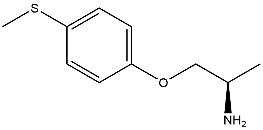 (R)-1-(4-(methylthio)phenoxy)propan-2-amine Struktur