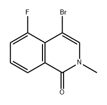 1(2H)-Isoquinolinone, 4-bromo-5-fluoro-2-methyl- Struktur