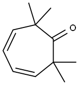 3,5-Cycloheptadien-1-one, 2,2,7,7-tetramethyl- Struktur