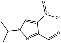 1H-Pyrazole-3-carboxaldehyde, 1-(1-methylethyl)-4-nitro- Struktur