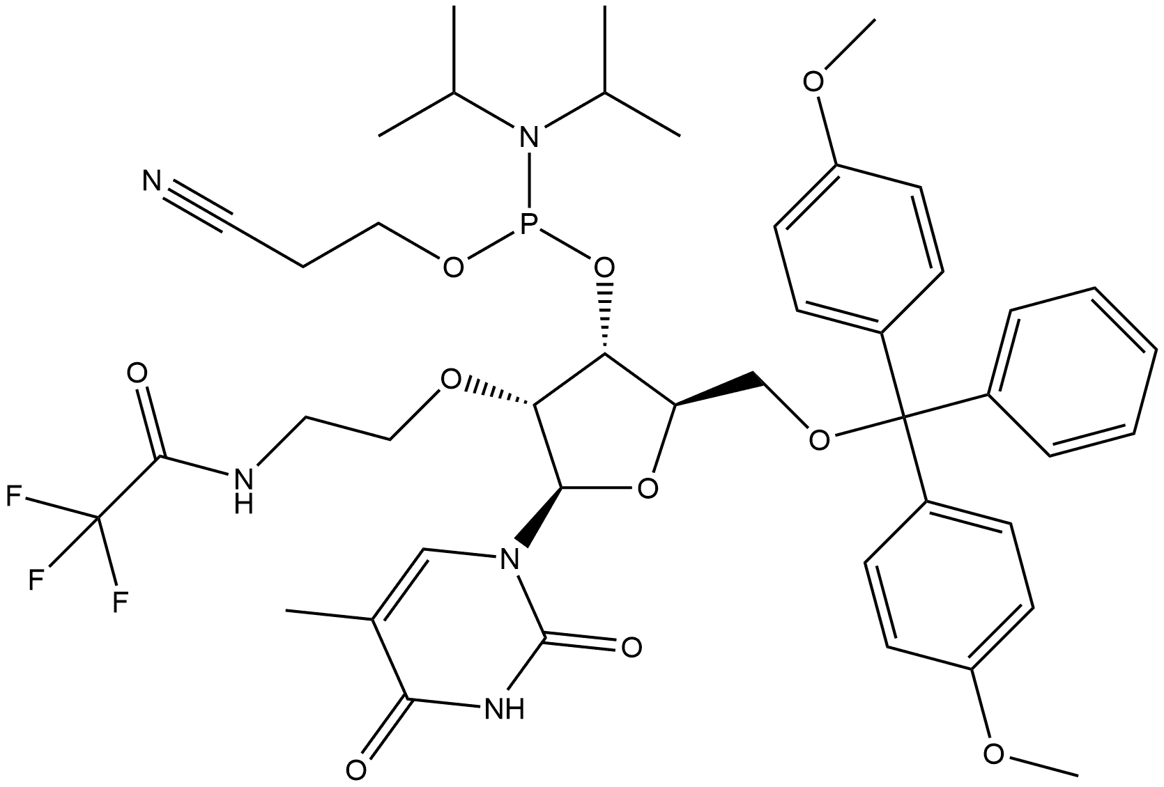 2'-O-Aminolinker-5-methyl U CEP Struktur