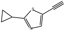 2-cyclopropyl-5-ethynyl-1,3-thiazole Struktur