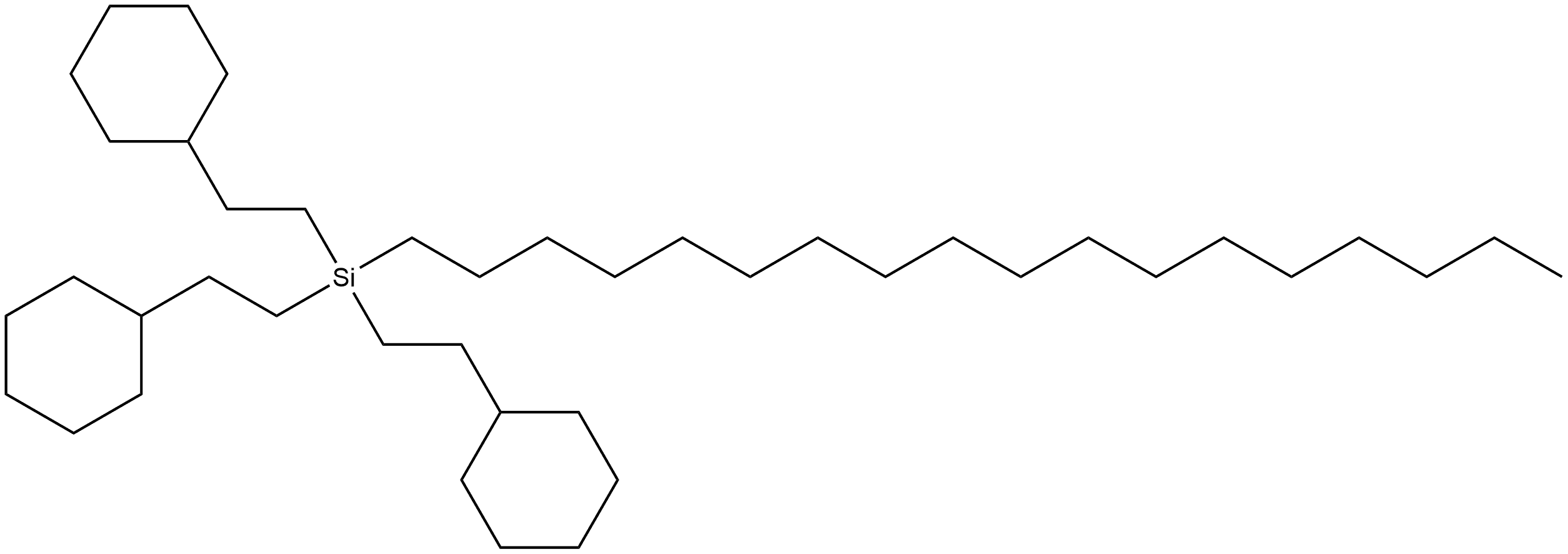 Silane, tris(2-cyclohexylethyl)octadecyl- (9CI) Struktur