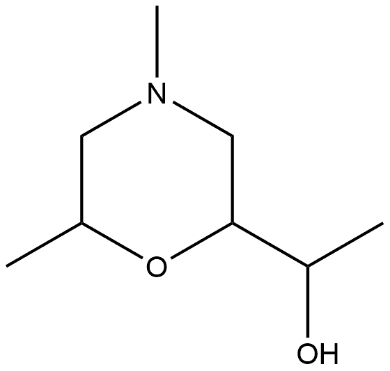 2-Morpholinemethanol, α,4,6-trimethyl Struktur