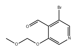 4-Pyridinecarboxaldehyde, 3-bromo-5-(methoxymethoxy)- Struktur