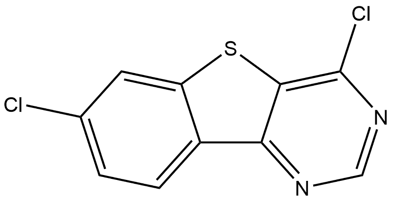 4,7-Dichloro[1]benzothieno[3,2-d]pyrimidine Struktur