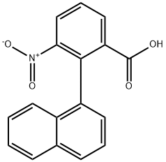 Benzoic acid, 2-(1-naphthalenyl)-3-nitro- Struktur