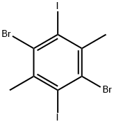 Benzene, 1,4-dibromo-2,5-diiodo-3,6-dimethyl- Struktur