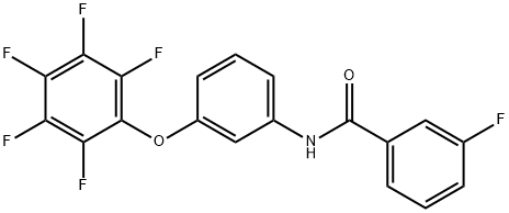 Benzamide, 3-fluoro-N-[3-(2,3,4,5,6-pentafluorophenoxy)phenyl]- Struktur