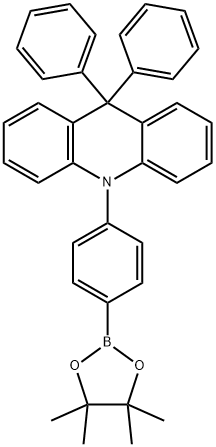 Acridine, 9,10-dihydro-9,9-diphenyl-10-[4-(4,4,5,5-tetramethyl-1,3,2-dioxaborolan-2-yl)phenyl]- Struktur