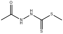 Acetic acid, 2-[(methylthio)thioxomethyl]hydrazide Struktur