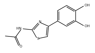 Acetamide, N-[4-(3,4-dihydroxyphenyl)-2-thiazolyl]- Struktur