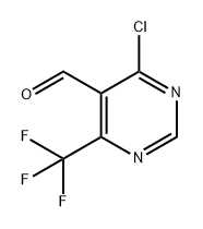 5-Pyrimidinecarboxaldehyde, 4-chloro-6-(trifluoromethyl)- Struktur