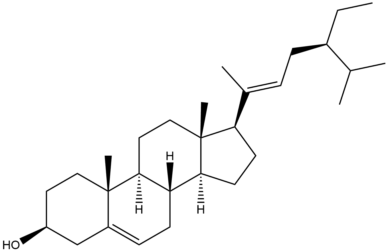 Stigmasta-5,20(22)-dien-3-ol, (3β,20E)- (9CI) Struktur