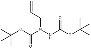 1,2-Hydrazinedicarboxylic acid, 1-(2-propenyl)-, bis(1,1-dimethylethyl) ester Struktur