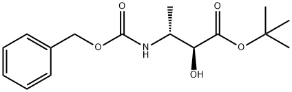 1,1-Dimethylethyl (2S,3R)-2-hydroxy-3-[[(phenylmethoxy)carbonyl]amino]butanoate Struktur