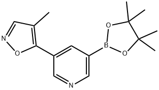 3-(4-Methyl-5-isoxazolyl)-5-(4,4,5,5-tetramethyl-1,3,2-dioxaborolan-2-yl)pyridine Struktur