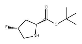 D-Proline, 4-fluoro-, 1,1-dimethylethyl ester, (4R)- Struktur